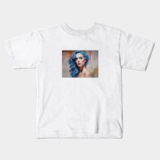 Katy Perry blue hair Kids T-Shirt